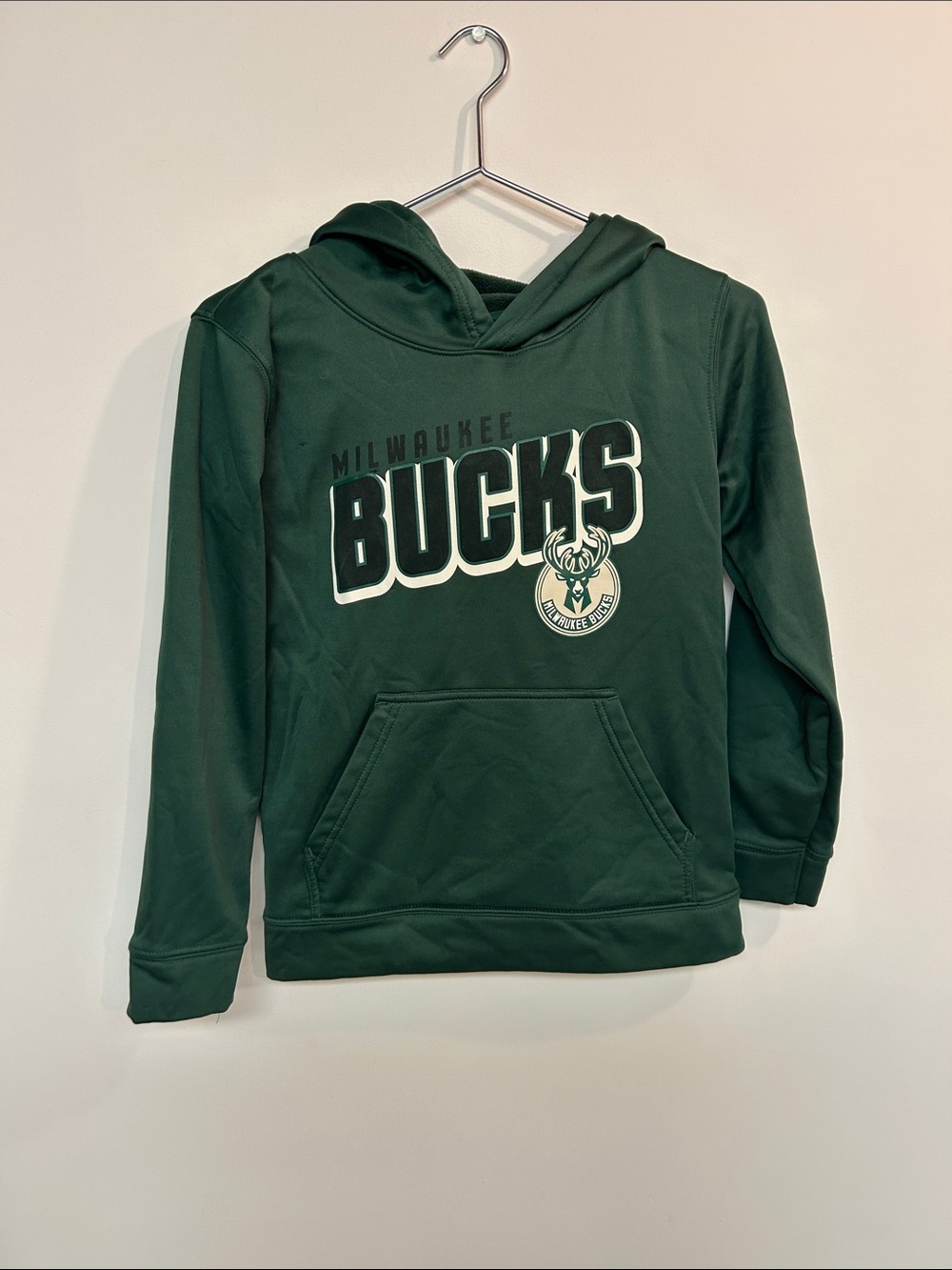 NBA Milwaukee Bucks Dark Green Pullover Hoodie for Kids